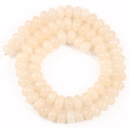 Natural Stone Rondelle Beads - 5x8mm Tourmaline, Citrine & Quartz Loose Beads for DIY Bracelets
