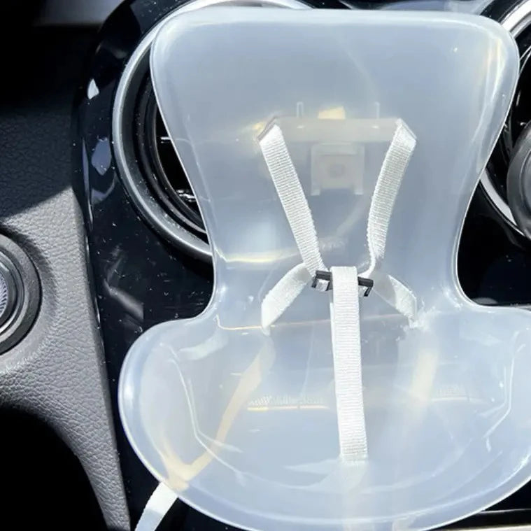 New 15-17cm Labubu Doll Safety Seat – Cute Doll Air Outlet Aromatherapy Decoration for Car Interior