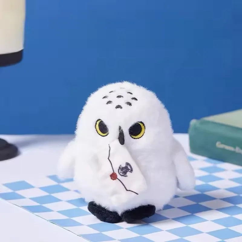 Hedwig Owl Plush Toy - Soft Cartoon Stuffed Animal Shoulder Decor & Birthday Gift for Boys and Girls