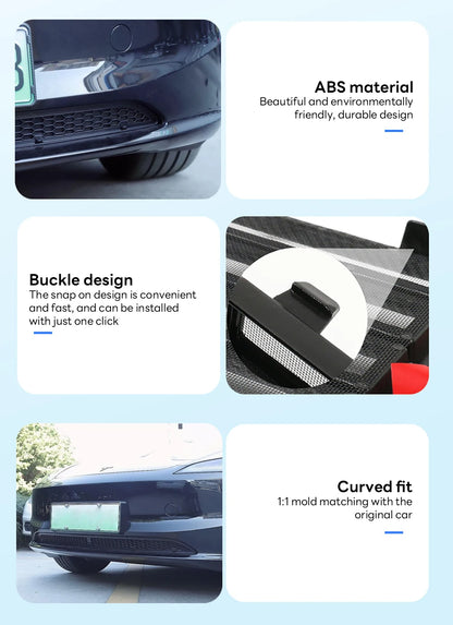 Tesla Model 3 Highland 2024 Lower Bumper Mesh — Anti-Insect & Dust-Proof Vent Grille Cover, Front Protection