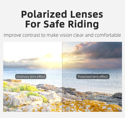 ROCKBROS Cycling Sunglasses — Polarized Photochromic MTB Sports Goggles with 5/3 Lenses