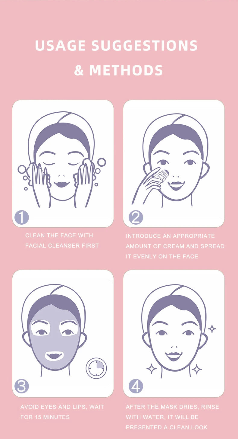 Green Tea & Honey Peach Facial Mask Stick – Pore Cleansing, Moisturizing & Charcoal Mud Mask