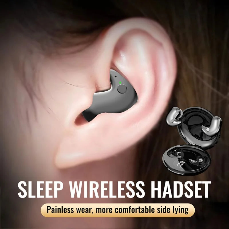 B13 Bluetooth 5.3 Sleep Earphones – Wireless Touch Control Headset Earbuds, Comfortable Fit for All Mobile Phones