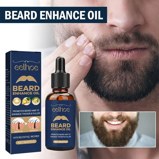 30ml Men’s Beard Growth Oil – Nourishing Beard Care Serum for Softening, Strengthening, Thickening & Grooming Styling Beard Oil for Fuller Beard Growth