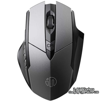 INPHIC Bluetooth Wireless Mouse – Rechargeable 2.4G Silent Office Mouse for PC, Laptop, Tablet, and Smartphone