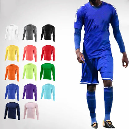 Unisex Compression Long Sleeve Base T-Shirt – Sports Fitness Top for Men, Women & Kids (Running, Gym, Basketball, Football)