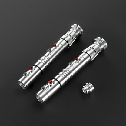 Darth Maul Double-Edged Neopixel Lightsaber – Xenopixel Jedi Laser Sword for Heavy Dueling & Cosplay