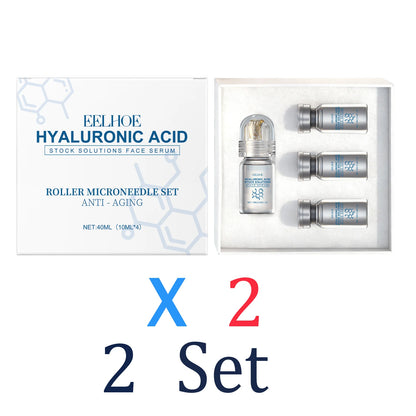 Niacinamide Microneedle Serum Kit - 0.25mm Facial Skincare Roller & 30ml Moisturizing Day Cream