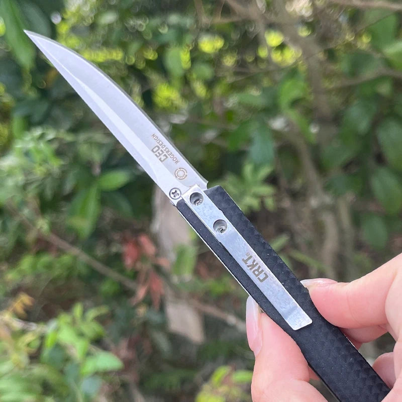 7096 Premium Folding Survival Knife – High Hardness Stainless Steel EDC Camping Knife