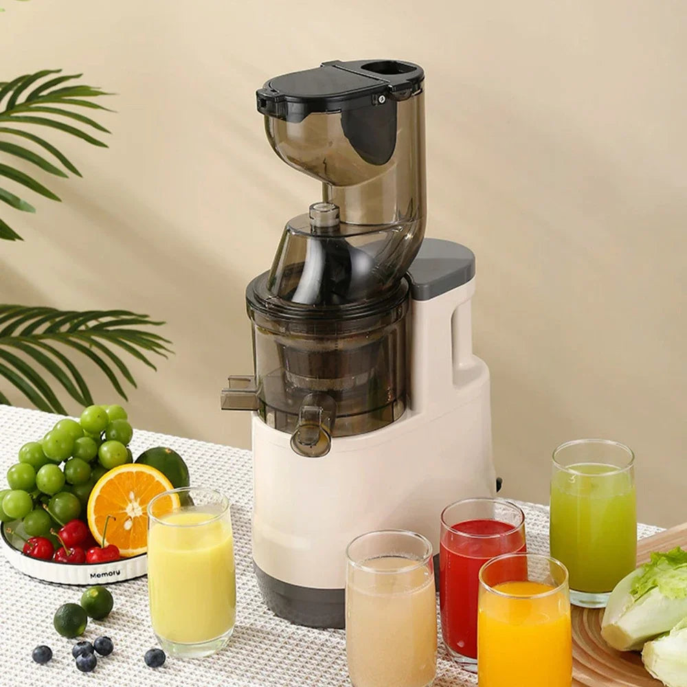 Houselin 7" Masticating Juicer — Cold Press Electric Juicer for Whole Fruits & Vegetables, High Yield