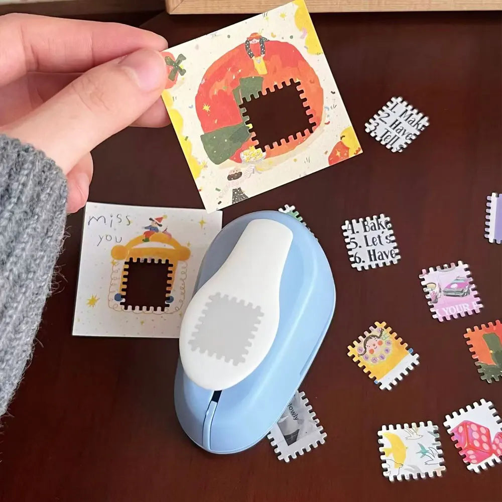 One-Piece Stamp Embossing Tool - Creative Journal Hole Punch & Handmade Scrapbooking Material Collection Accessory