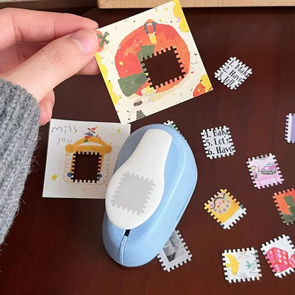 One-Piece Stamp Embossing Tool - Creative Journal Hole Punch & Handmade Scrapbooking Material Collection Accessory