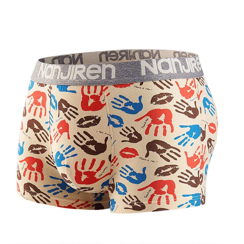 Men’s Cotton Boxer Shorts – Sexy U-Convex Underwear Panties, Comfortable Male Underpants with Free Shipping
