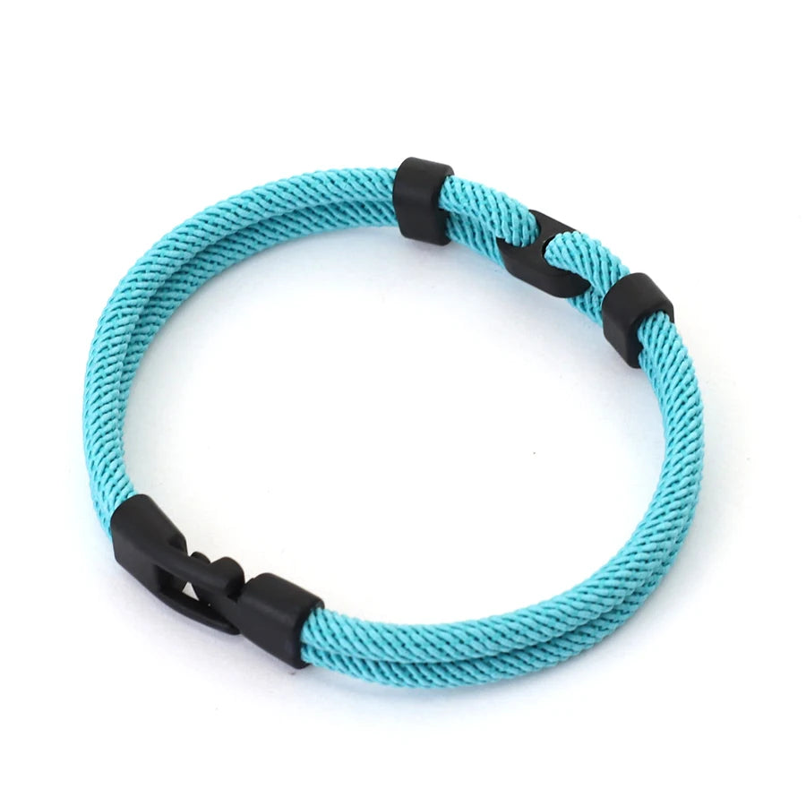 Personalized Men's Thread Bracelet – 4mm Milan Rope Bangle, 6 Color Wrap, Grade A Gift for Boyfriend
