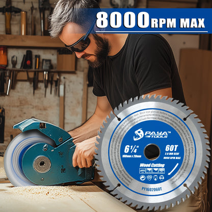 PAYA TCT Circular Saw Blade - ATB Framing Blade for Wood Cutting, TÜV Rheinland Tested & Certified