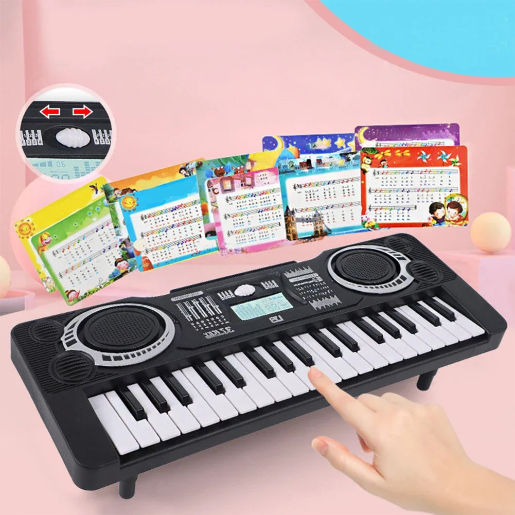 37-Key Children’s Electronic Piano Keyboard – Portable Educational Musical Toy, Ideal Christmas & Birthday Gift