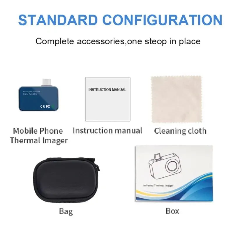 TOOLTOP T7 Android Thermal Imager – 256x192 Mobile Thermal Imaging Camera, Type-C, 25Hz for Solar Panel & Device Fault Detection