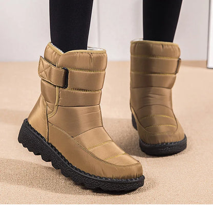 2024 Women's Winter Snow Boots – Waterproof, Warm Fur Ankle Boots in Korean Style
