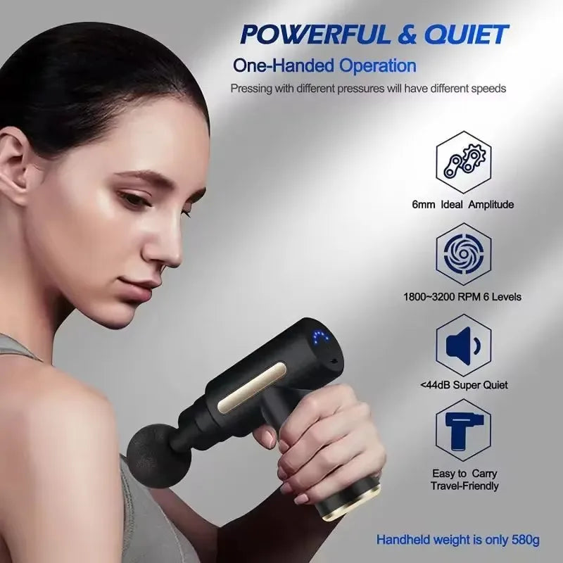2026 Mini Massage Gun Vibrator – Silent Automatic Male & Female Sex Toy Masturbation Dildo Adult Gift
