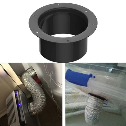 ABS Round Vent Pipe Connector – Wall Flange Duct Adapter for Ventilation Systems (100/125/150mm)