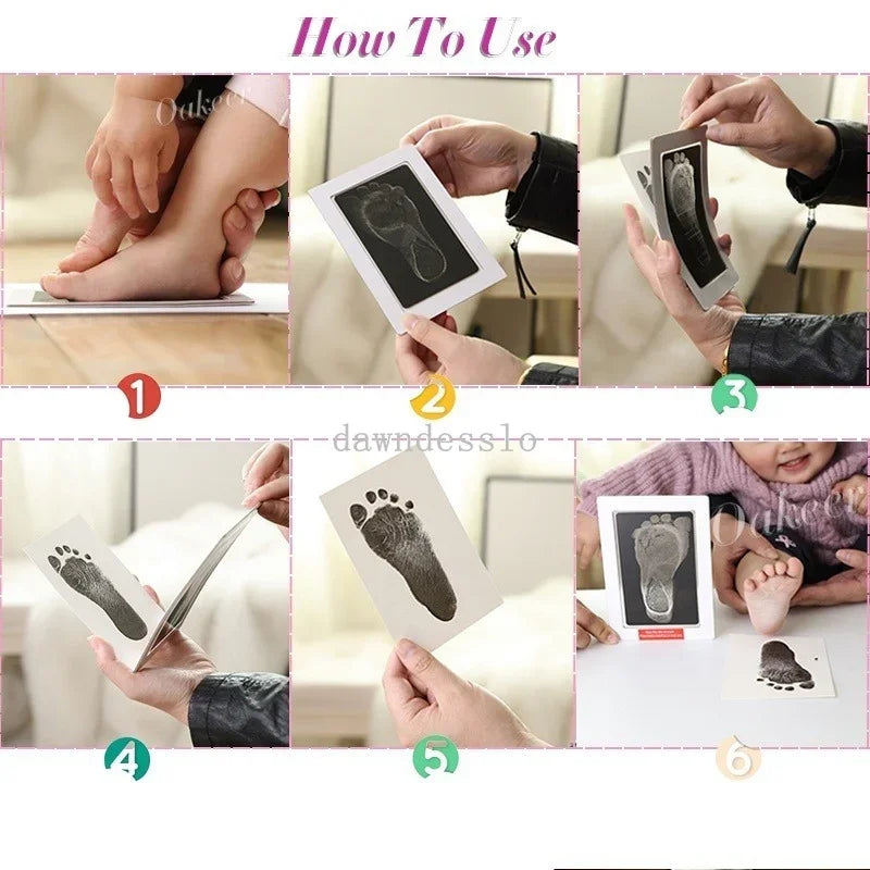 Pet Dog Footprint Handprint Pad - Safe Non-Toxic Printing Pad for Pet and Baby Paw Prints - Ink-Free Footprint Pad