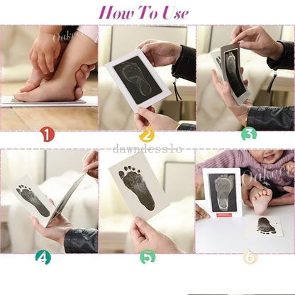 Pet Dog Footprint Handprint Pad - Safe Non-Toxic Printing Pad for Pet and Baby Paw Prints - Ink-Free Footprint Pad