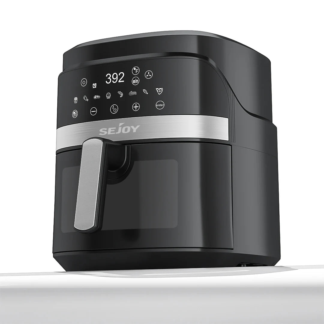 8-in-1 6L Electric Air Fryer Oven – Oilless Cooker for Roasting, Baking, Dehydrating & Keeping Food Warm, 120V