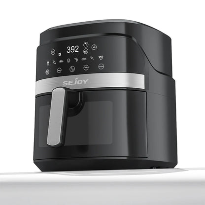 8-in-1 6L Electric Air Fryer Oven – Oilless Cooker for Roasting, Baking, Dehydrating & Keeping Food Warm, 120V