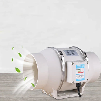 Silent Inline Exhaust Fan | 4/5/6 Inch Bathroom, Kitchen, Toilet Ventilator, 220V Wall Extractor Pipe Duct Fan