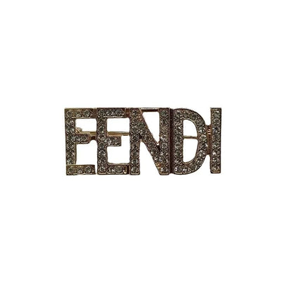 Fashion Rhinestone Brooch Pin – Elegant Heavywork Letter Alloy Decoration, Unisex Accessory for All Seasons