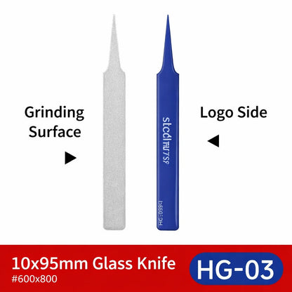 Stedi 2.0 Upgraded Glass File – Washable & Durable Model Polishing Tool for Nub Mark Removal, Grinding & Sanding for Hobby Modelers