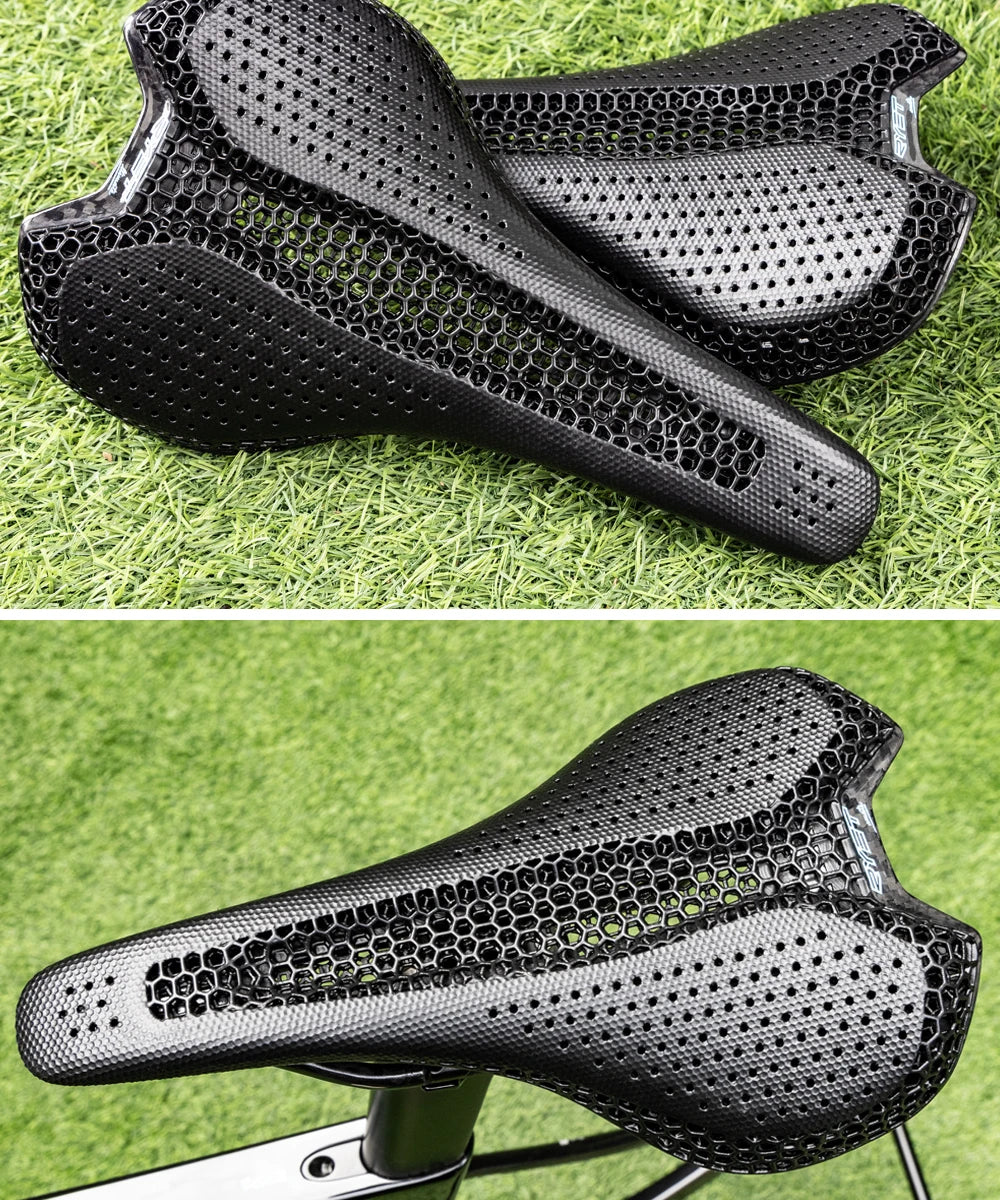 RYET Carbon 3D Printed Bike Saddle – Ultralight 175g Seat for Men & Women Road, MTB, Gravel, Triathlon Cycling