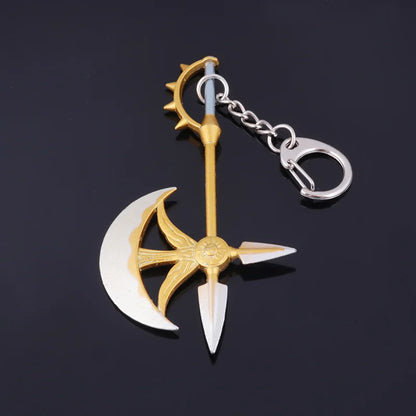 Seven Deadly Sins Anime Keychain - Meliodas & Hawk Pendant Key Ring Jewelry Souvenir for Fans