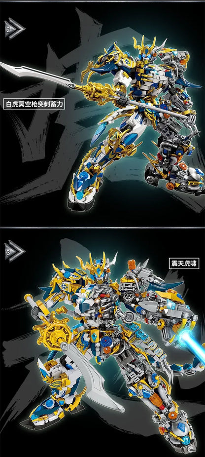 Mech WUKONG Monkey King Building Block Toy Set – ZHAOYUN Robot Hero DIY Bricks for Kids & Boys Gifts