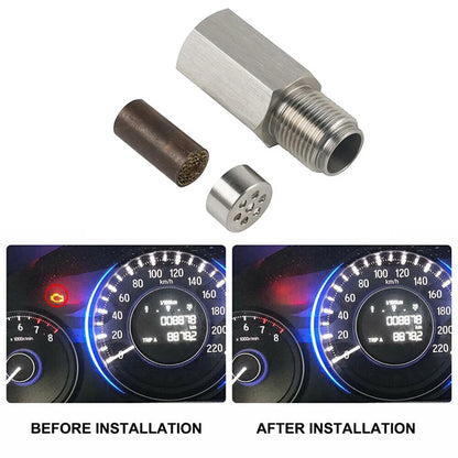 M18X1.5 Oxygen O2 Sensor Spacer Adapter – Universal Stainless Steel Extension Filter for CEL & Check Engine Light