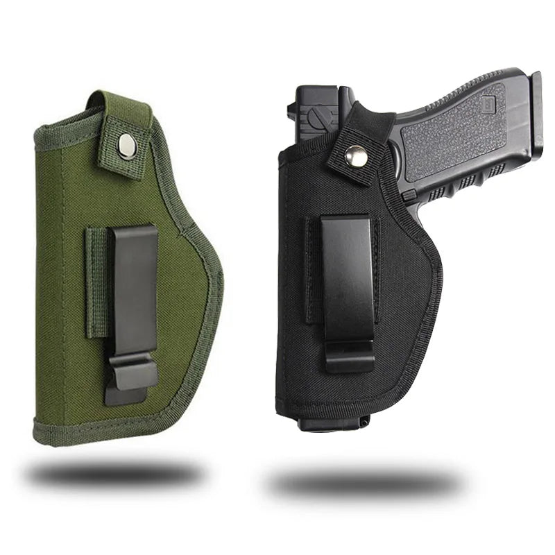 Tactical Universal Gun Holster - Left/Right Hand Waist Concealed Carry for Glock 17/19, Beretta M9, 1911, P226, 9mm Mag Pouch