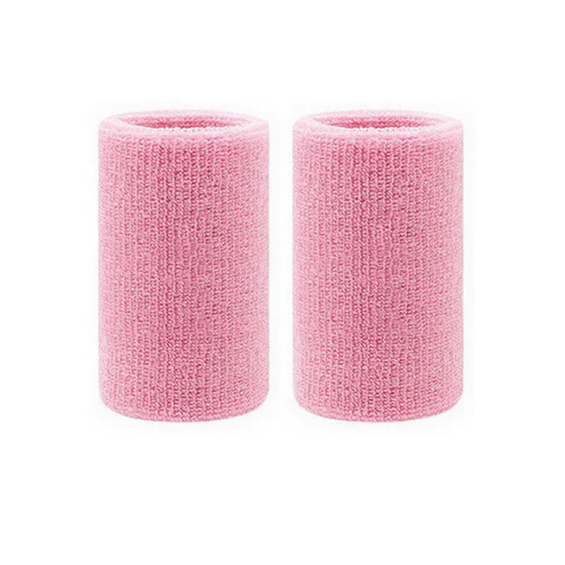2PCS Sports Wristbands – Tennis & Fitness Sweat Bands for Basketball, Volleyball, Padel with Wrist Guard Cuffs