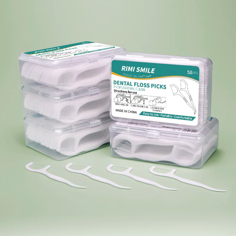 50/150/300/600/1000 PCS Dental Floss Sticks - Oral Care Tools for Effective Cleaning