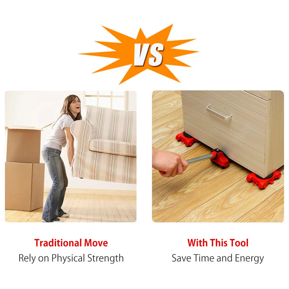 Heavy Duty Furniture Lifter and Mover Set - Ideal for Washing Machines, Refrigerators, and Furniture Transport - Easy Lifting Moving Helper Tool