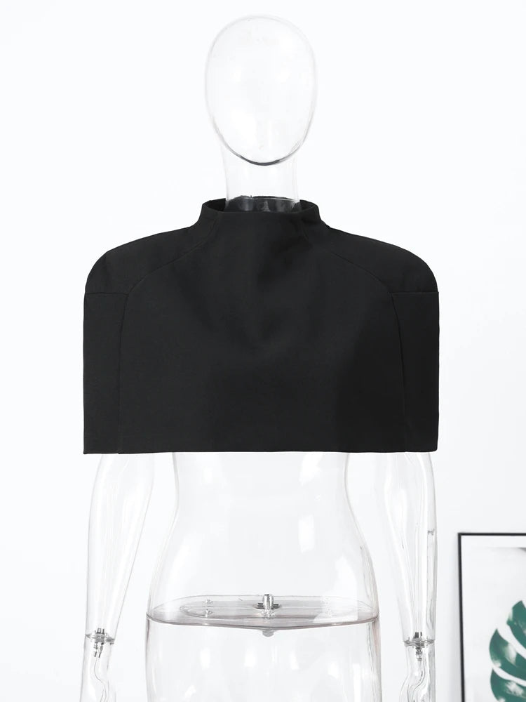 2026 Spring Women’s Solid Cropped Shawl Cape – Elegant O-Neck Short Y2K Party Cloak Top Chic Streetwear for Evening & Dating
