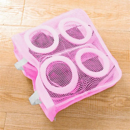 Portable Mesh Shoe Laundry Bag – Washing Machine Safe, Anti-Deformation Shoe Storage & Clothes Organizer