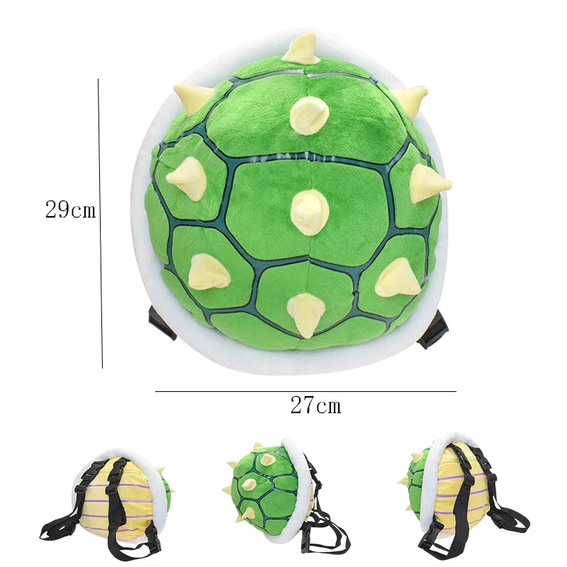 17 Styles Mario & Pokemon Plush Backpack – Koopa, Charizard, Mimikyu, Eevee, Snorlax, Gengar, Mew Turtle Shell Stuffed Toy Bag