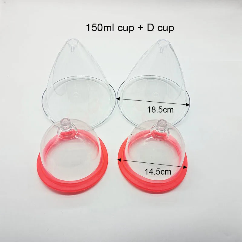 Electric Vacuum Suction Body Massage Device for Chest & Butt Lift, Breast Enhancement & Firming Cupping Therapy Pump System