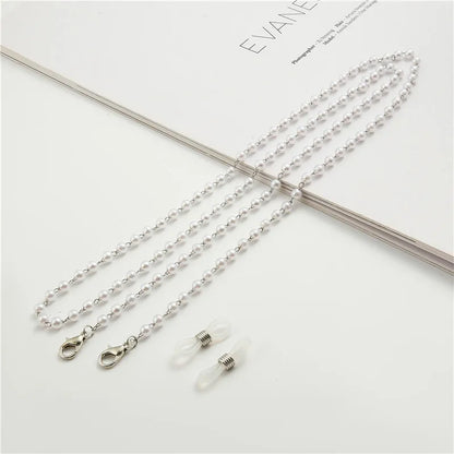 Pearl Beaded Eyeglasses Chain for Women – Trendy Sunglasses Holder Necklace, Mask Lanyard & Fashion Accessory Gift