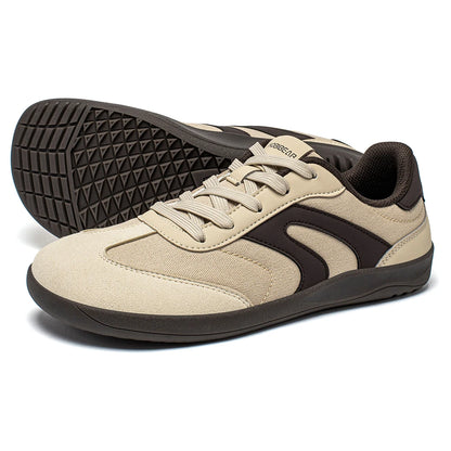 HOBIBEAR Unisex Barefoot Sneakers — Wide-Toe Minimalist Zero Drop Lace-Up Casual Shoes, Non-Slip for Men & Women