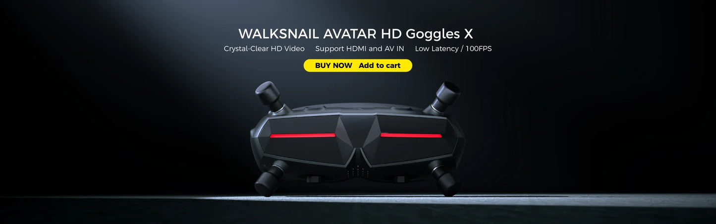 Caddx Walksnail Avatar GT FPV Kit — 1080P 100fps Dual Antenna Night Vision Drone with Starvis II Sensor, Max 2W VTX, Long Range