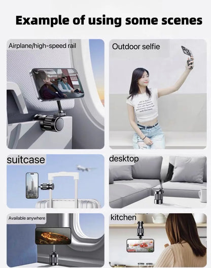 Adjustable 360° Magnetic Phone Holder – Multi-Function Car Headrest Mount for Magsafe & Universal iPhone