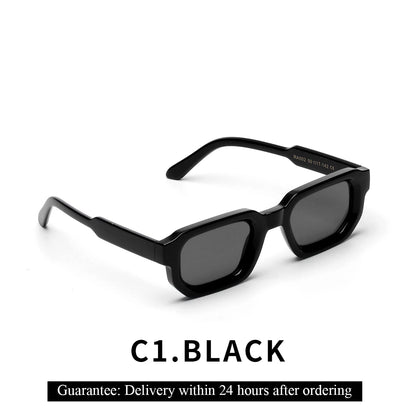 Ruiao 2024 Luxury Premium Designer Sunglasses – Black Square Shades for Men & Women