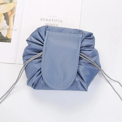 Women’s Drawstring Cosmetic Bag — Portable Waterproof Travel Makeup Organizer & Toiletry Beauty Pouch