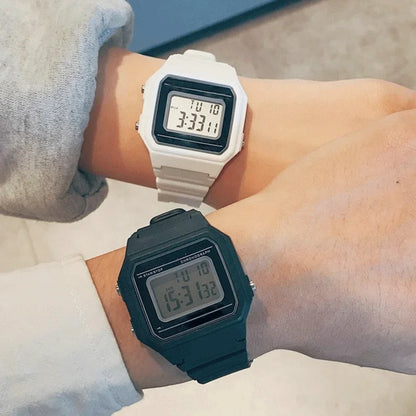 F91W Digital Sports Watch for Men and Women - Waterproof LED Electronic Military-Style Wristwatch